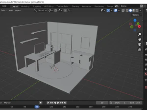 Computer Room Basic Model 3D Print Model