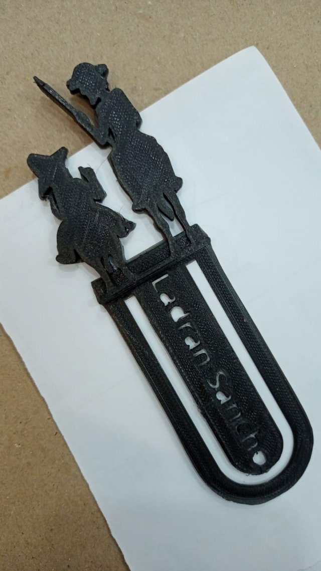 Don quijote bookmark 3Dプリントモデル .c4d .max .obj .3ds .fbx .stl .blend 