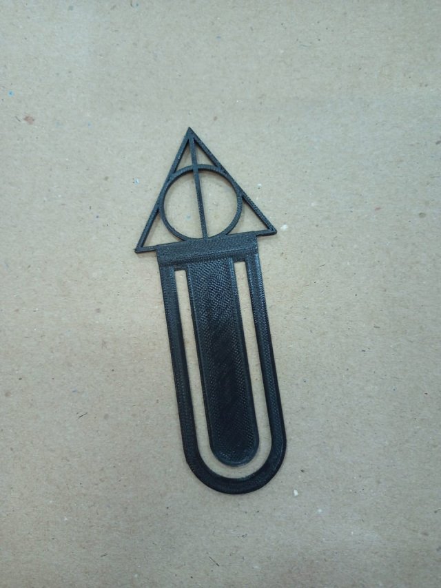The Deathly Hallows bookmark 3D-printmodel .c4d .max .obj .3ds .fbx .stl .blend 