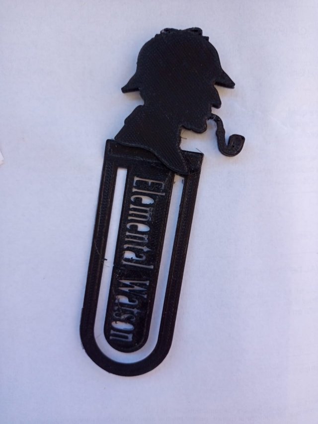 Sherlock holmes bookmark 3D Принт Модель .c4d .max .obj .3ds .fbx .stl .blend 
