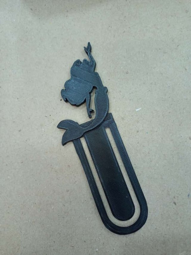 Little mermaid bookmark 3D Print Model .c4d .max .obj .3ds .fbx .stl .blend 