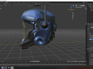 The helmet of the Miner of the future is fantastic 3D Model