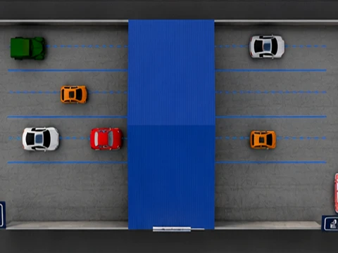 Automotive Technical Inspection Center Vehicle Inspection Station 3D Model