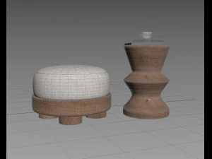 Minimal Stool 3D Model