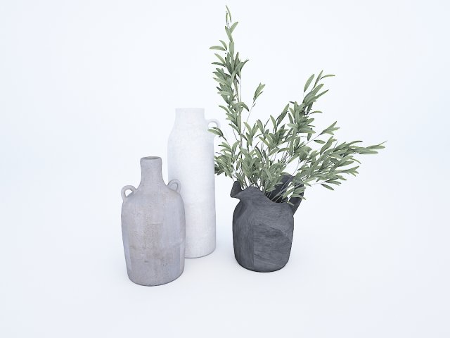 Vase Minimal 3D Модель .c4d .max .obj .3ds .fbx .stl .blend 
