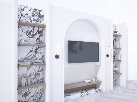 Nordic TV Cabinet 3D Model