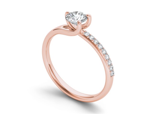 Engagement ring diamond 3D Принт Модель .c4d .max .obj .3ds .fbx .stl .blend 