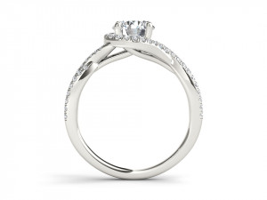 Engagement ring diamond 3Dプリントモデル