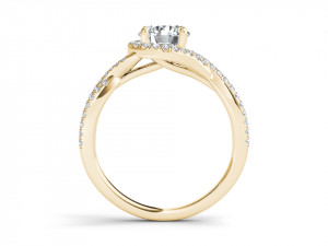 Engagement ring diamond 3Dプリントモデル