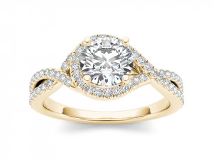 Engagement ring diamond 3Dプリントモデル