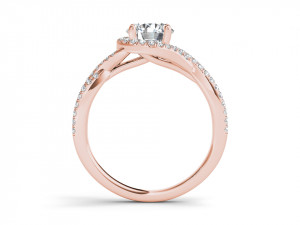 Engagement ring diamond 3Dプリントモデル