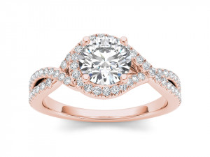 Engagement ring diamond 3Dプリントモデル