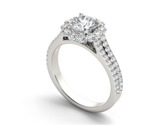 Engagement ring diamond Modelo de Impressão 3D .c4d .max .obj .3ds .fbx .stl .blend