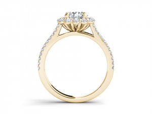 Engagement ring diamond Modelo de Impressão 3D