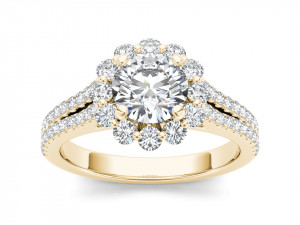 Engagement ring diamond Modelo de Impressão 3D