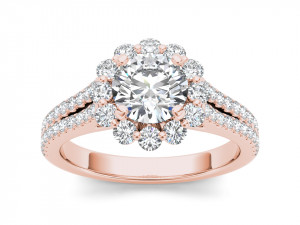 Engagement ring diamond Modelo de Impressão 3D