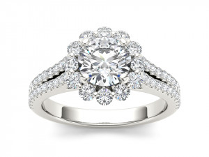 Engagement ring diamond Modelo de Impressão 3D