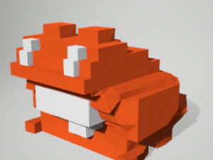 Flipnote жаба 3D Принт Модель