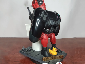 Deadpool Toillet Phone Holder Ready to Print STL Model do druku 3D