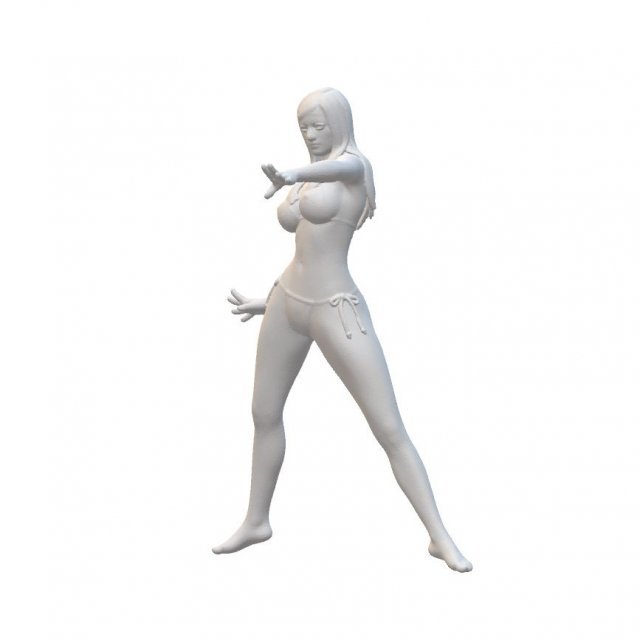 Sexy Girl Statues Ready to Print Modelo de Impressão 3D .c4d .max .obj .3ds .fbx .stl .blend 