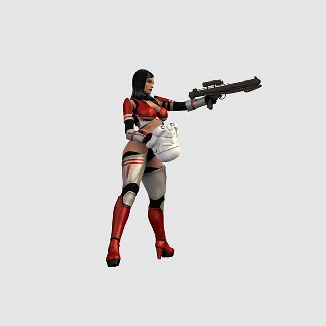 Women Space Trooper for 3D Printing 3D-Druckmodell .c4d .max .obj .3ds .fbx .stl .blend 