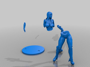Women Space Trooper for 3D Printing 3D-Druckmodell