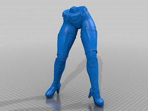 Women Space Trooper for 3D Printing 3D-Druckmodell
