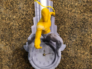 Spiderman Wall Clock Ready to Print STL 3Dプリントモデル
