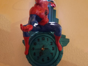 Spiderman Wall Clock Ready to Print STL 3D-printmodel
