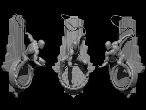 Spiderman Wall Clock Ready to Print STL 3D-printmodel