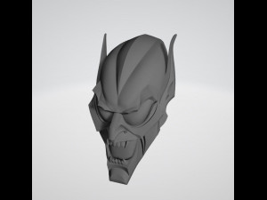 Green Goblin Helmet Ready to Print STL 3D 打印模型