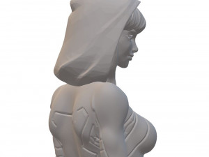 Spider Gwen Bust Ready to Print STL Modelo de Impressão 3D