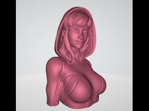 Spider Gwen Bust Ready to Print STL Modelo de Impressão 3D