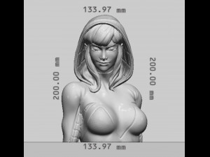 Spider Gwen Bust Ready to Print STL Modelo de Impressão 3D