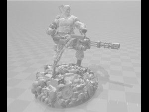 Punisher Diorama Ready to Print STL 3D Print Model