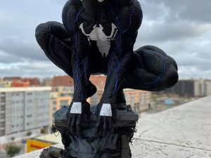 Symbiote Spiderman Statue Ready to Print STL Modelo de impresión 3D