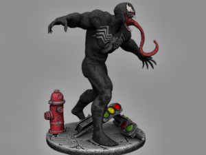 Ultimate Venom Statue Ready to Print STL Modelo de impresión 3D