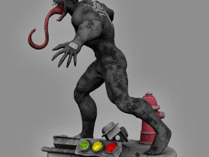 Ultimate Venom Statue Ready to Print STL 3D Принт Модель