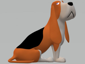 Basset Hound Dog Ready to Print 3D Принт Модель