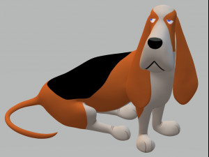 Basset Hound Dog Ready to Print Modello di stampa 3D