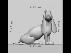 Basset Hound Dog Ready to Print Modello di stampa 3D
