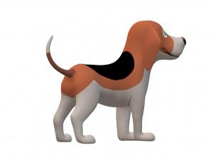 Beagle Dog Ready to Print Modello di stampa 3D