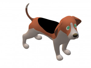 Beagle Dog Ready to Print Modello di stampa 3D