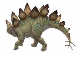 Stegosaurus Dinosaur Ready to Print Model Cetak 3D