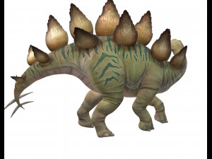 Stegosaurus Dinosaur Ready to Print Model Cetak 3D