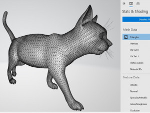 Cat Ready to Print 3D Druckmodell
