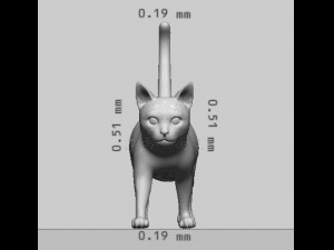 Cat Ready to Print 3D Druckmodell