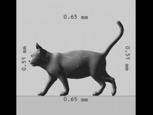 Cat Ready to Print 3D Druckmodell