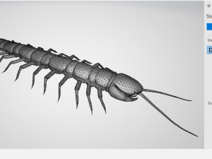 Centipede Ready to Print Modello di stampa 3D
