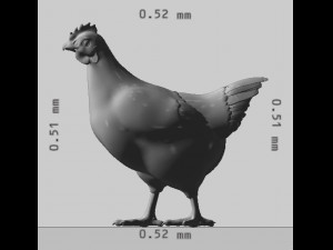 Chicken Ready to Print Modello di stampa 3D